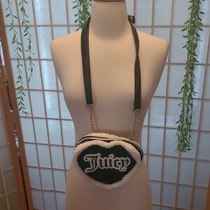 Juicy Couture Black HeartShaped Crossbody Bag